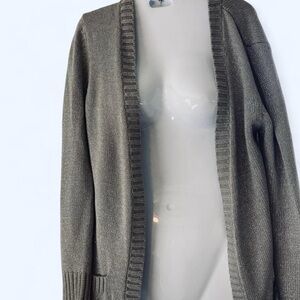 Women’s Grey Shimmering Cardigan Sweater S Old Navy